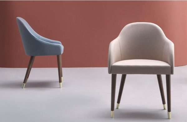صندلی دسته دار پایه چوبی نظری مدل میلانو-Milanoo-P926