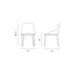 صندلی دسته دار نظری مدل پارما-Parma-P918