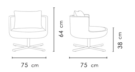 مبل تک نفره نظری مدل راند-Round-F400