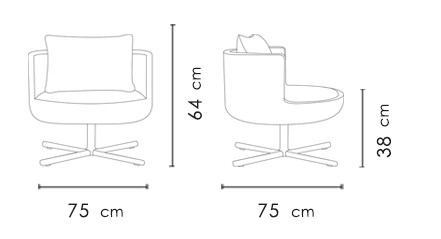 مبل تک نفره نظری مدل پاشا-Round Single Seat