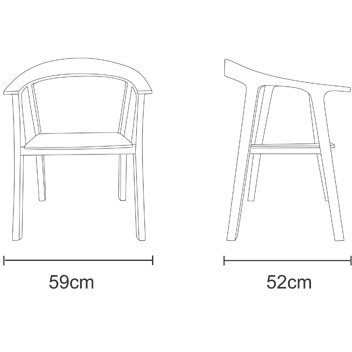 صندلی دسته دار نظری مدل لیسبون-Lisbon-P948