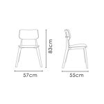 صندلی رستورانی نظری مدل کینگ -تشکدار-King-P617A