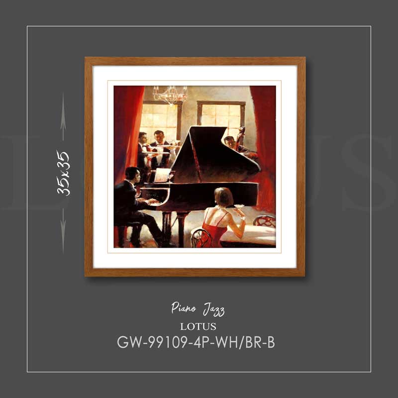 تابلو مدرن پیانو جاز PIANO JAZZ کد GW-99109-B