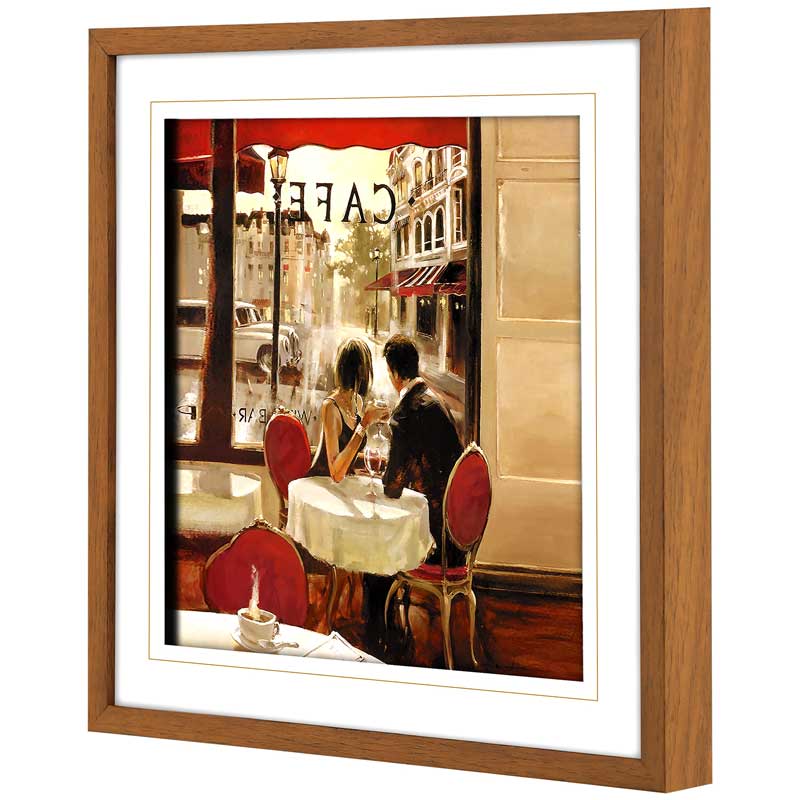 تابلو مدرن زوج در کافه COUPLE IN CAFE کد GW-99109-C