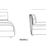 تخت خواب نیلپر مدل مانی mani NBSB852