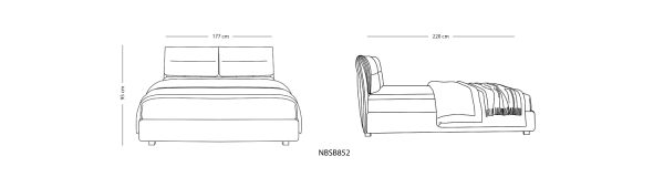 تخت خواب نیلپر مدل مانی mani NBSB852