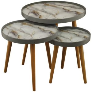 میز عسلی سه تکه ALMA مدل T-731-FOGGIA