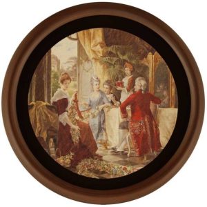 تابلو  ورق طلا GARLANDS سنگی مدل FWSBR-48X48-B1