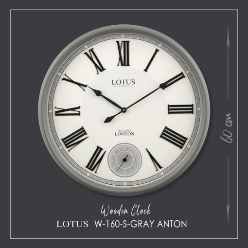 ساعت چوبی لوتوس مدل ANTON کد W-160 رنگ NEW GRAY