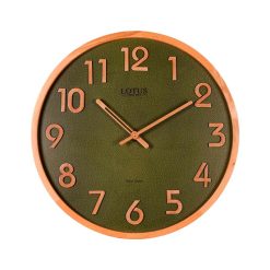 ساعت دیواری لوتوس WD-1326 رنگ WAL/GREEN